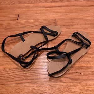 J Crew leather sandals size 8 1/2